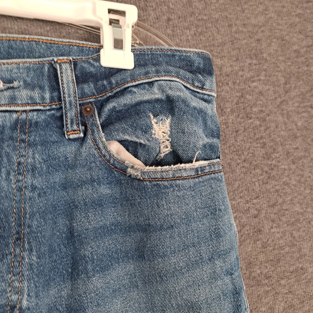 Abercrombie & Fitch Jeans Mens 32x34 Blue Vintage Stretch 90's Slim Light Wash